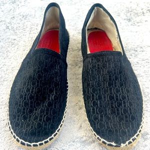 Carolina Herrera CH MONOGRAM Suede Men’s Shoes. 10US/9UK/43EU